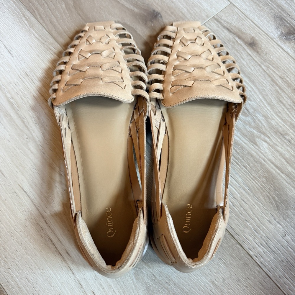 Quince Tan Huarache Women's Sandals Woven 8.5 - Picture 4 of 6